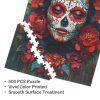 0343e517ca6f2960594e618a0983498e Red Flowered Skull Jigsaw Puzzle