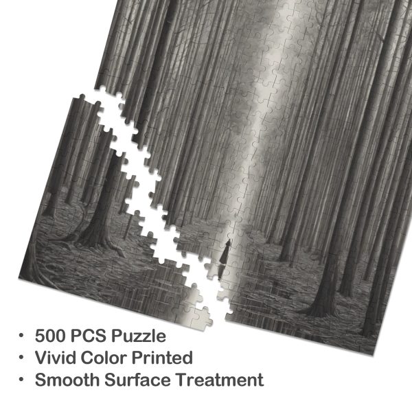 Trees And A Person Jigsaw Puzzle