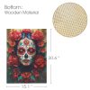 46a31e5c53072c0dc9a894216a9612bc - Copy Red Flowered Skull Jigsaw Puzzle