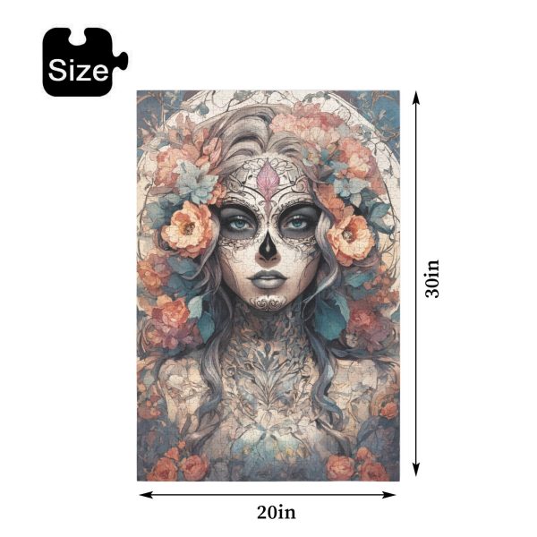 Pink Flowered Skull