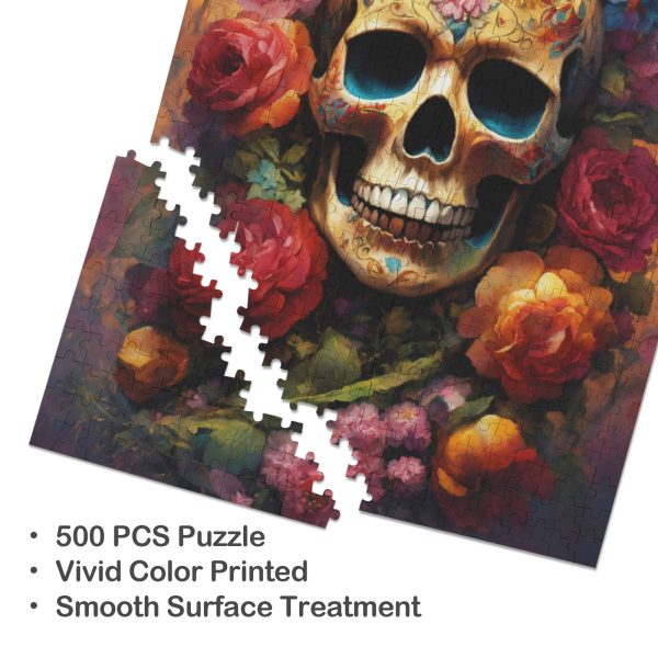 Floral Skull With Colored Flowers