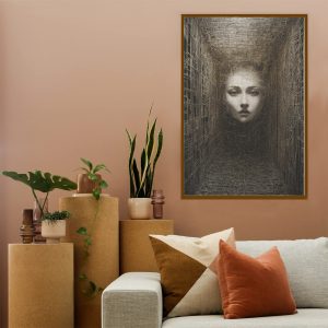 Face Lost on Wall