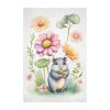 A Mouse And Flowers