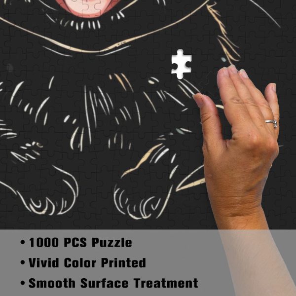 a51661675d0adba10363146a82f70c1b Shadowed Feline Jigsaw Puzzle