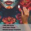 acdbb62d30b89c336a8ae4b085768b00 Red Flowered Skull Jigsaw Puzzle