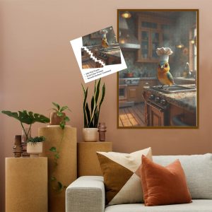 1 Whimsical Bird Chef Jigsaw Puzzle – 1000 & 500 Piece Options