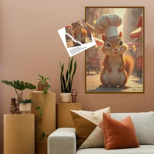 Charming Chef Chipmunk Jigsaw Puzzle