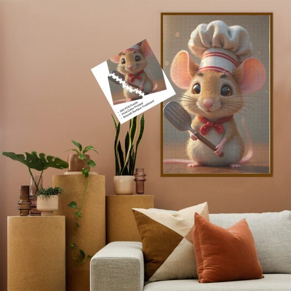 16 Chef Mouse Jigsaw Puzzle - 1000 & 500 Pieces
