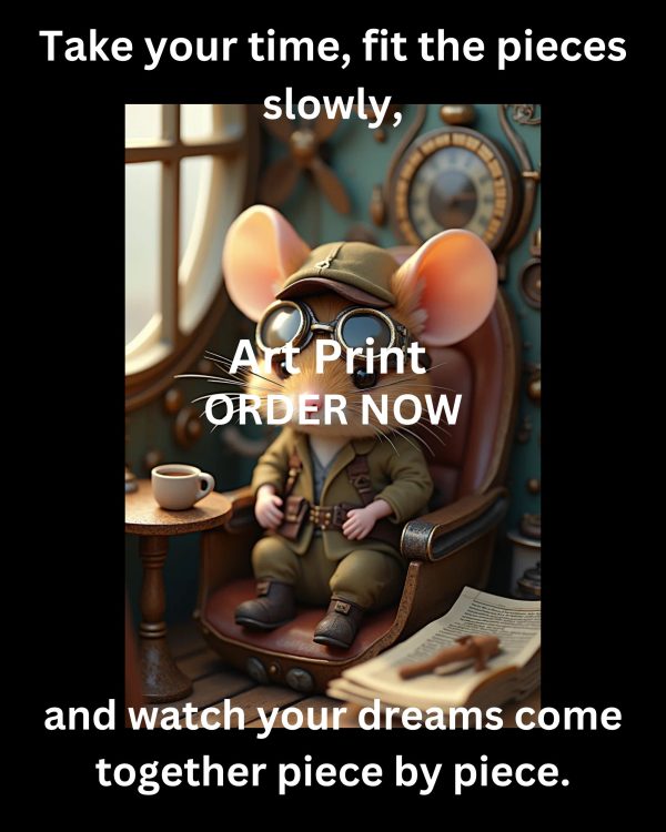Adorable Aviator Mouse Jigsaw Puzzle for Puzzle Lovers