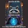 Wizard Raccoon Crystal Ball Jigsaw Puzzle