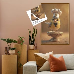 4 Chef Bird Jigsaw Puzzle 1000 And 500 Pieces of Adorable Fun
