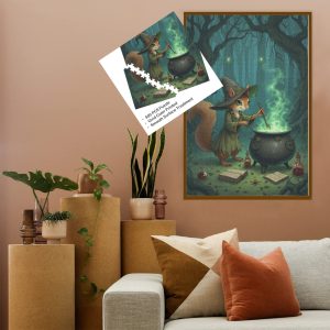 4 Mouse Witch Jigsaw Puzzle