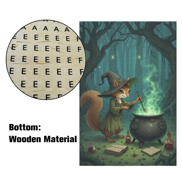 aa0b88d07aef2a737967b851826e51a6 Enchanted Forest Witch Squirrel Puzzle Magical Jigsaw Fun