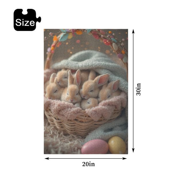 4e74dd1229483b960516dce360cccfd4 Bunny Basket Jigsaw Puzzle