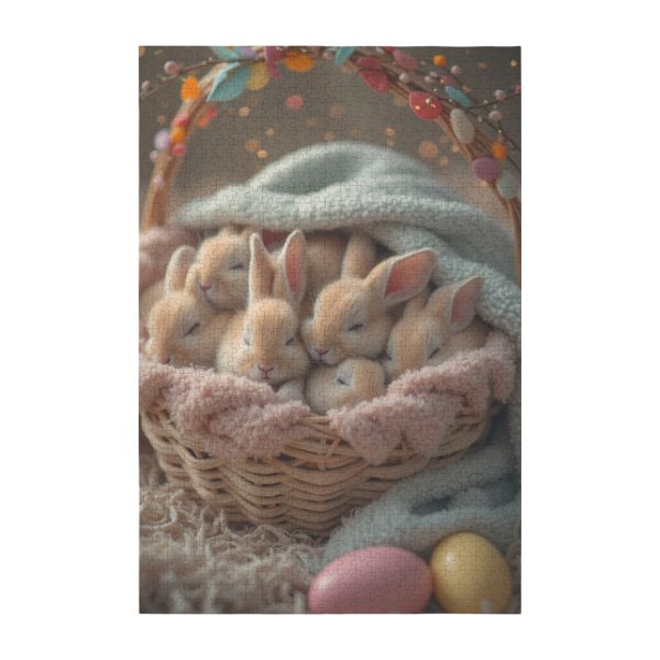 709dc4c56c6452a2ede14aea519b5902 Bunny Basket Jigsaw Puzzle