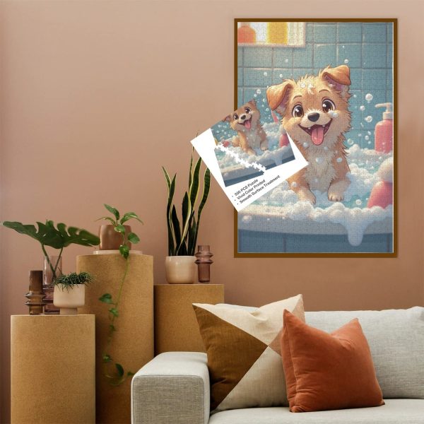 73 Puppy Bubble Bath Jigsaw