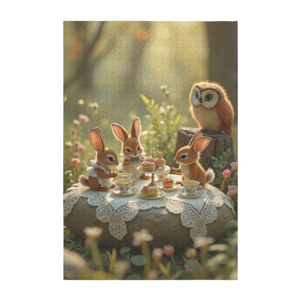 c381d8b2d6480d1b4ad346ea40f8c50b Delightful Enchanted Woodland Tea Party Jigsaw Puzzle Delight