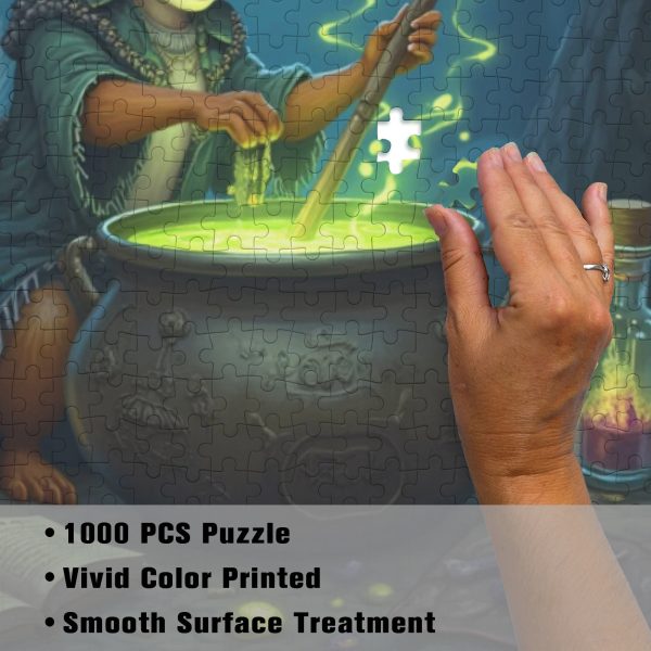 Enchantment Magical Squirrel Witch Jigsaw Puzzle