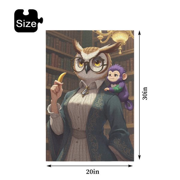 5b33c889d765948b82eab11b5291be85 Monkey Library jigsaw Puzzle