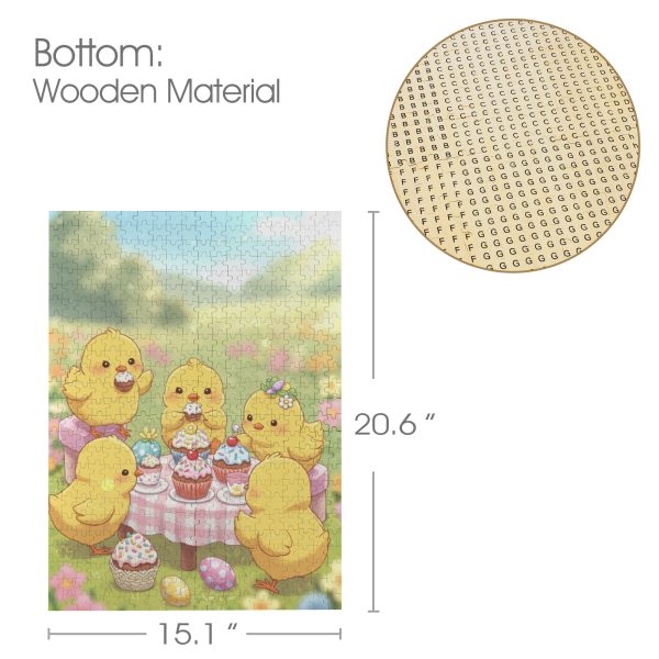 Springtime Chick Tea Party Jigsaw Puzzle