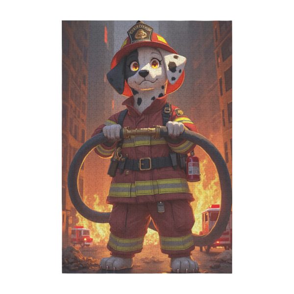 a774858e7af97a9679c54b2e184ec9f3 Firefighter Dalmatian Jigsaw Puzzle