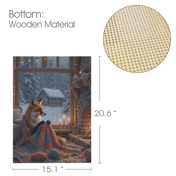 ab8032a395863d7b647f26aaec6adef7 Winter Fox Jigsaw Puzzle