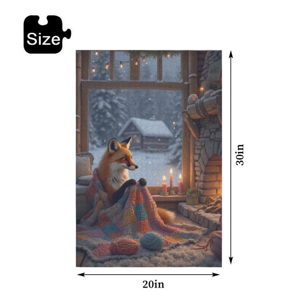 e5f194b512b38ed33918fbf3b59426d6 Winter Fox Jigsaw Puzzle