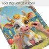 Cute Baby Cow Jigsaw Puzzle Adorable Farm Animals