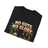T-Shirt — "No Guts, No Glory" Skeleton Beach Retro Graphic