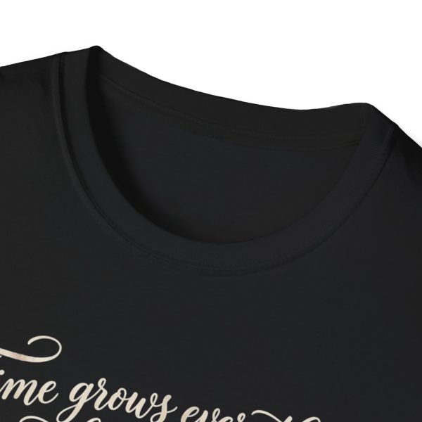 10367671662428493601_2048.jpeg Floral Clock T-Shirt — "Time Grows Everything Worth Waiting For"