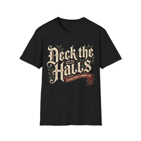 Deck the Halls Christmas T-Shirt — Festive Vintage Holiday Tee
