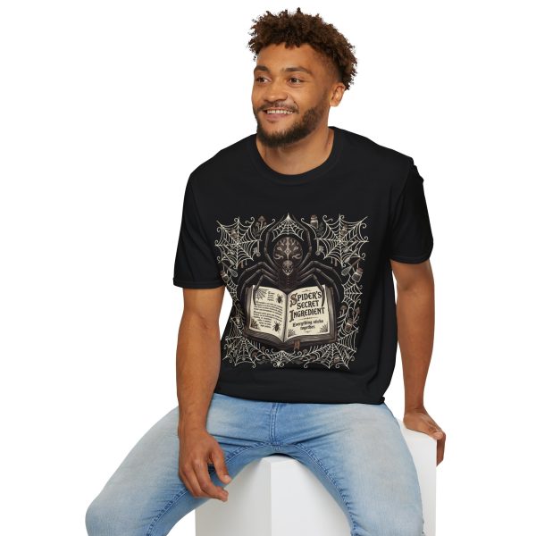 10532915440230040506_2048.jpeg Spider Grimoire T-Shirt — Gothic Spider Witch Book Illustration