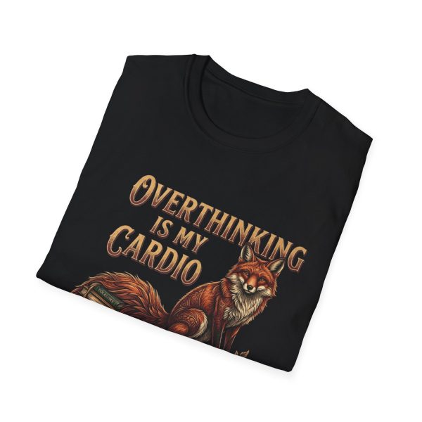 10582227744691933676_2048.jpeg Overthinking Is My Cardio Fox T-Shirt — Funny Retro Fox Tee