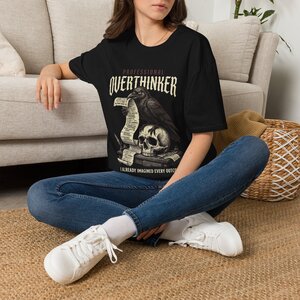 11057854709609480946_2048.jpeg Professional Overthinker T-Shirt — Raven & Skull Graphic Tee