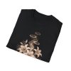 11097310821898692304_2048.jpeg Floral Coffee Tee — Vintage Steaming Cup with Lilies Graphic T-Shirt