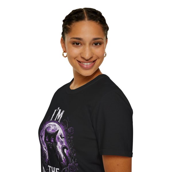11157898905747697753_2048.jpeg I'm The Problem Black Cat T-Shirt — Gothic Purple Cat Graphic Tee