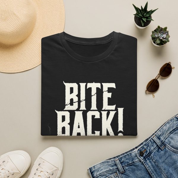 Bite Back! Graphic T-Shirt — Edgy Horror Fang Design