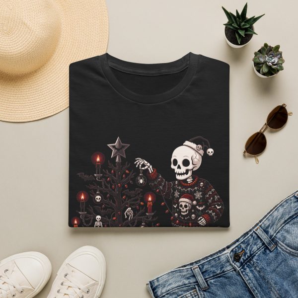 11513418677034782892_2048.jpeg Skeleton Christmas Tee — Funny Gothic Holiday Skull Sweater