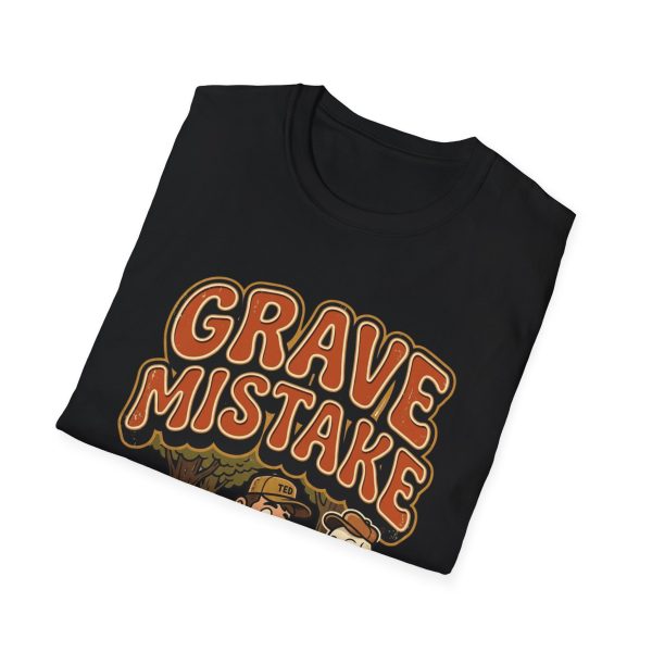 Grave Mistake T-Shirt — Retro Halloween Skull & Undertaker