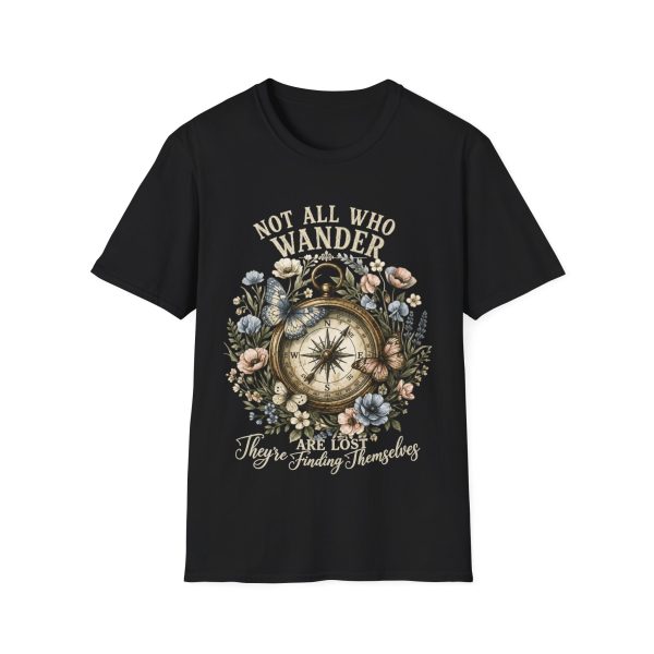 Not All Who Wander Compass T-Shirt