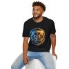 Main Character Duality T-Shirt — Blue & Gold Lion Yin-Yang Design