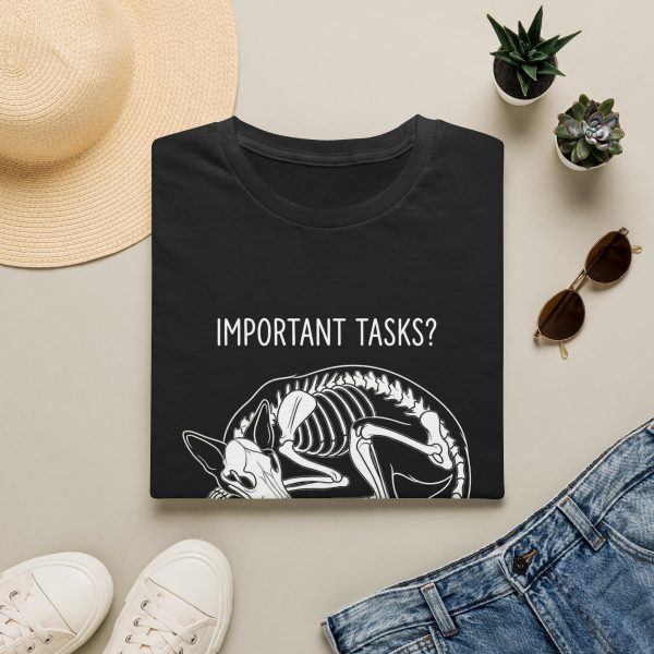 12001751367940090626_2048.jpeg T-Shirt — "Important Tasks? Sleep." Skeleton Dog Funny Sleepy Tee
