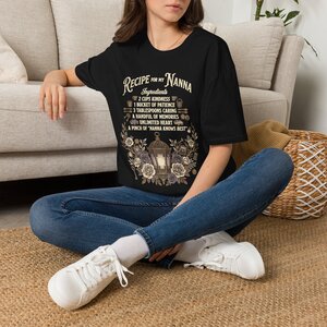 Recipe for My Nanna T-Shirt — Heartfelt Grandmother Tribute Tee