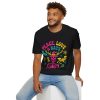 Peace, Love & Bats T-Shirt — Colorful Neon Skull & Antler Xmas Tee