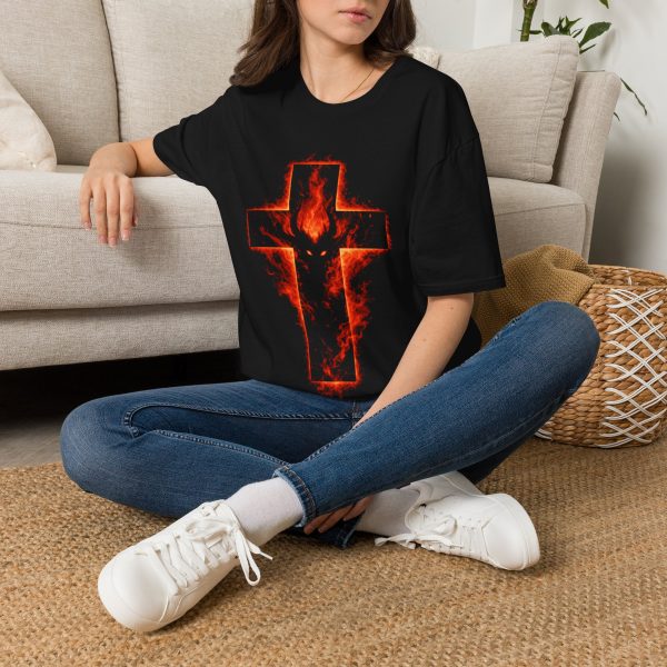 1265269597512088290_2048.jpeg Fiery Cross Graphic Tee — Flaming Cross Shirt