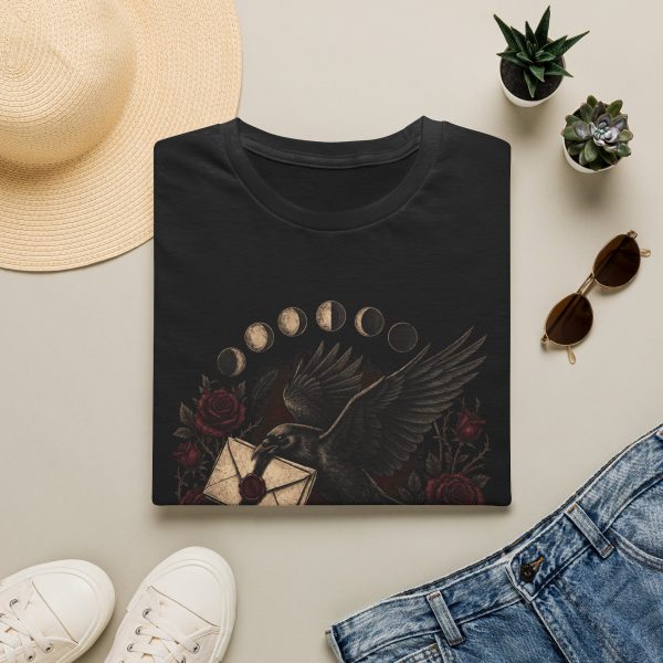 Bad News Delivered Daily T-Shirt — Gothic Raven & Moon