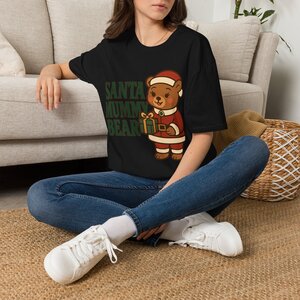 13033053459744333969_2048.jpeg Santa Mummy Bear T-Shirt — Cute Vintage Teddy Santa Holiday Tee