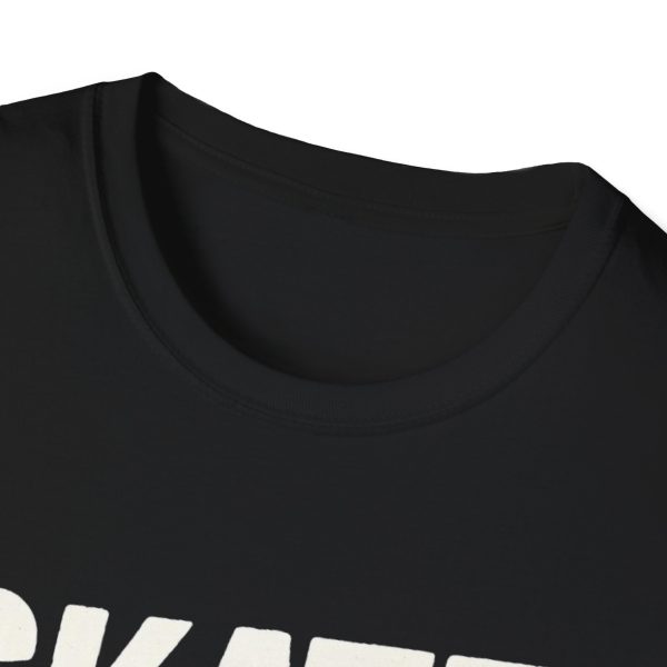 Skate 'Til Dead T-Shirt — Flaming Skeleton Skateboard Tee