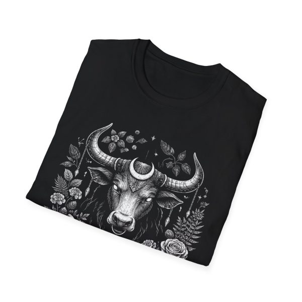 13591084779428752600_2048.jpeg Taurus Zodiac Bull T-Shirt — Celestial Floral Horoscope Tee