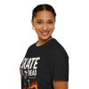 Skate 'Til Dead T-Shirt — Flaming Skeleton Skateboard Tee